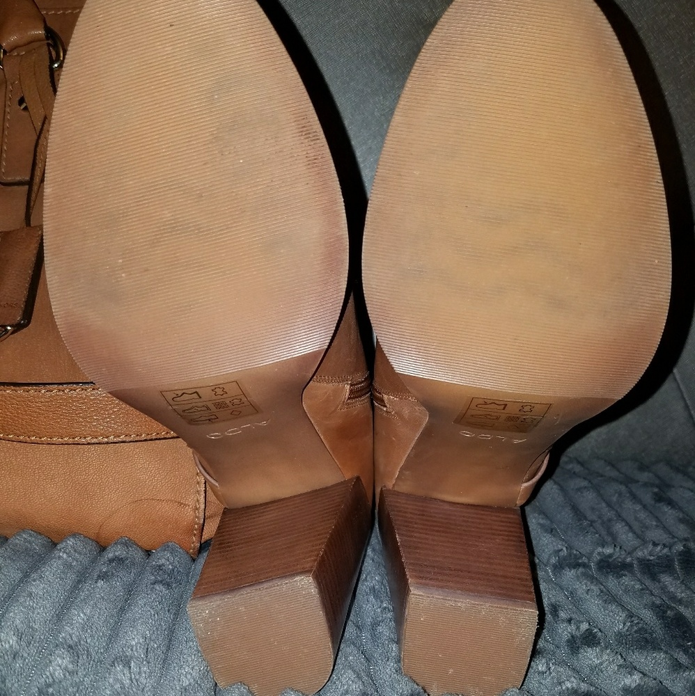 NEW👢Genuine Soft Leather Cognac / Camel Boots 9 - Picture 5 of 5